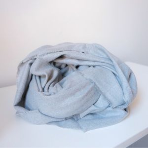 Oversized Rectangular Scarf - Gray